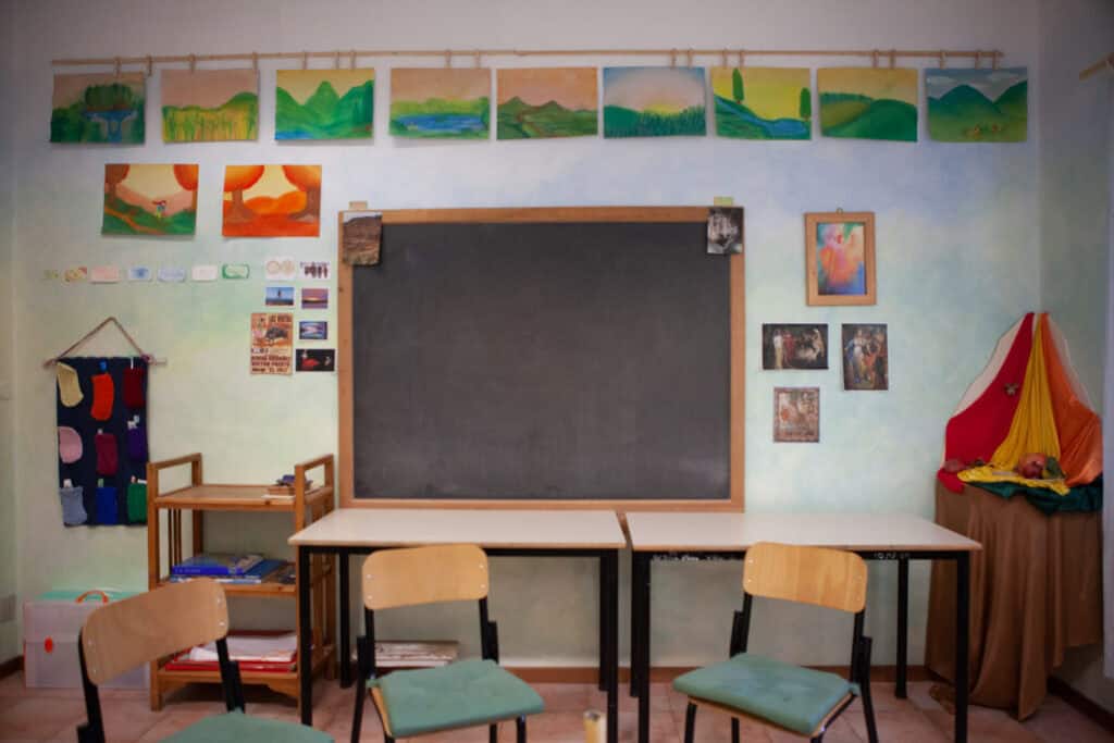 Aula dell’associazione per attività di educazione parentale secondo il metodo Waldorf