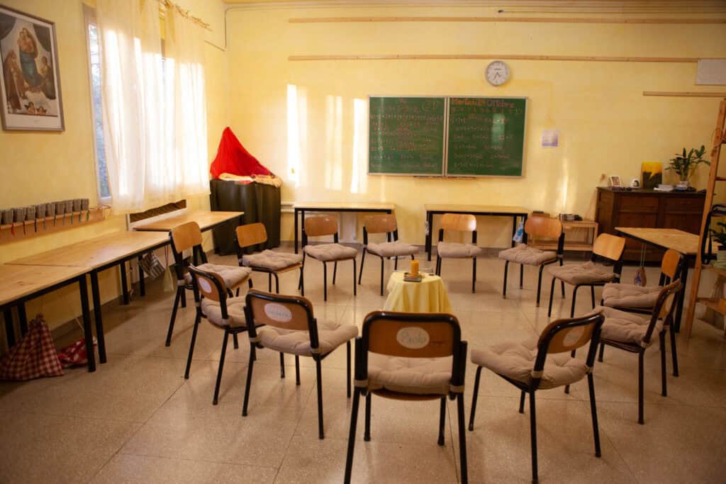 Aula dell’associazione per attività di educazione parentale secondo il metodo Waldorf